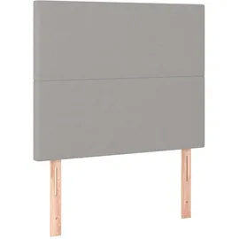 vidaXL Boxspringbett 100 x 200 cm Hellgrau