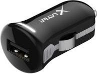 Xlayer Kfz-Ladegerät XLayer Colour Line USB Adapter 2.4A Black, Auto Adapter, Schwarz