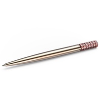 Swarovski Kugelschreiber, Rosafarbener Stift mit Roségold-Legierungsschicht und Edlen Swarovski Kristallen
