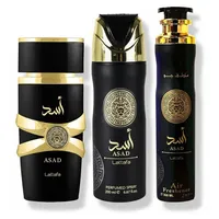 Lattafa Asad Eau de Parfum 100 ml + Lufterfrischer 300 ml Geschenkset