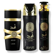 Lattafa Asad Eau de Parfum 100 ml + Lufterfrischer 300 ml Geschenkset