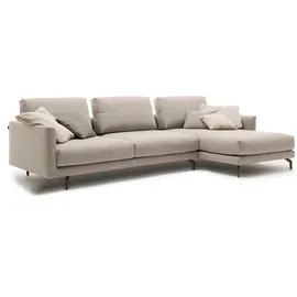 creation by rolf benz Ecksofa "CR.414, Designecksofa, Polsterecke, Breite 300cm, L-Form", beige (graubeige, natur), B:300cm H:91cm T:172cm, CREATION BY ROLF BENZ, Sofas, Ecksofa, wahlweise aus feinstem Rindsleder oder hochwertigem Chenille