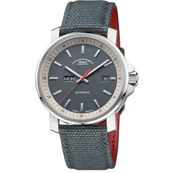 Mühle-Glashütte Herrenuhr 29er Big Tag/Datum M1-25-34-CB - silber