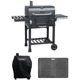 TAINO Hero XL Set mit Haube + Grillplatte Holzkohlegrill