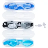 BENSON Schwimmbrille Taucherbrille Schwimmbrille Chlorbrille Ohrstöpsel, Erwachsene, Brille, Tauchen, Set