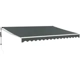 vidaXL Elektrische Markise mit Kurbel Anthrazit 5x3 m
