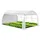 VOUNOT VOUNOT® Gewächshaus Foliengewächshaus, Seitenwände Aufrollbar Winterfest, Tomatenhaus Folientunnel, 4x3x2m 12m2, Weiß