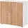 bümö Aktenschrank, Weiß, Nussbaum, Nachbildung,Nussbaum, 1 Fächer, Rechteckig, 80x74.8x42 cm, FSC Mix, Arbeitszimmer, Aktenschränke