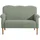 58 aufm Kessel Couch Flachgewebe 2-Sitzer Grün