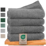 Hausfelder Handtuchset 50 x 100 cm grau 4 St.