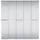 trendteam Garderoben-Set Mirror 10 Türen weiß