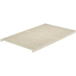 Erst-Holz Niederflurbett metallfrei 120x200 Futon metallfreier Lattenrost, Fichte unbehandelt V-60.97-12mit Matratze