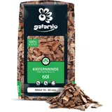 GALAMIO Rindenmulch Kiefer Mittel 10-40 mm - 60L - unbehandelter, natürlicher Bodenschutz