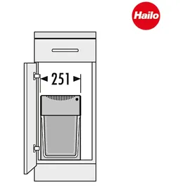 HAILO Trenta 7 29 l Graphitgrau