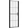 vidaXL Duschtür Hartglas 91x195 cm Schwarz