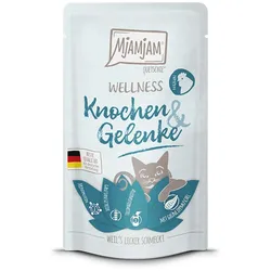 MjAMjAM – Wellness 125g MjAMjAM Katze Sparpaket 24x125g Wellness Knochen und Gelenke Huhn