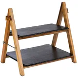 APS Etagere braun, schwarz Höhe: 34,0 cm, 1 St.