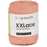 Loopncraft Makramee Garn Lachsrosa, 4mm - 65m - 250g, Kettengarn, XXLace Garn, Recycling Garn