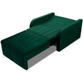 e-meubles Möblo Schlafsessel Dunkelgrün, Holz, 1-Sitzer, 101x90x104 cm, Wohnzimmer, Sessel, Schlafsessel