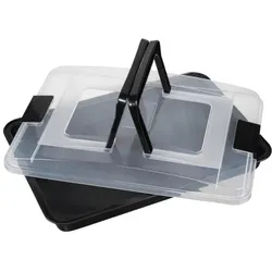 KAISER Inspiration Kuchen Backb. 42 x 29 cm mit Transporthaube