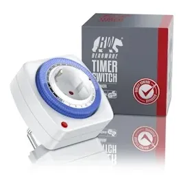 Bearware 24h Zeitschaltuhr 15 min. Zeitintervalle Kinderschutzsicherung