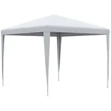 Outsunny Pavillon Partyzelt Faltpavillon Gartenzelt Festzelt wetterfest 2,7x2,7m