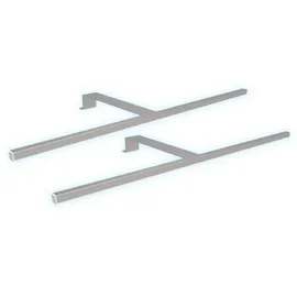 Kalb LED Aufbauleuchten 2er Set silbergrau 600mm, Schrankbeleuchtung Neutralweiß