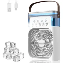 xisrens Mobile Klimaanlage, 880 Ml Lufterfrischer, 4-in-1 Mini-mobile Klimaanlage Mit 3 Geschwindigkeiten, Säulenventilator, Leise Mini-klimaanlage, Tragbare Klimaanlagen Für Zuhause, Büro (orange) [energiekl