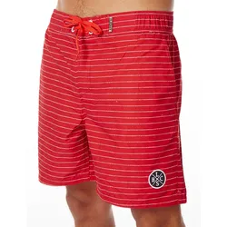 Boardshort NEEDLE RED - SCHNELLTROCKNEND S