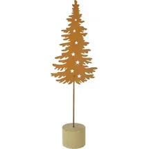 Trendline Baum mit Sternen aus Metall 13,5 x 7 x braun