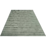 my home Teppich Shirley, handgewebter Viskose-Teppich, farblich changierend" Teppiche Gr. B/L: 160 cm x 230 cm, 12 mm, 1 St., grün (salbei) Esszimmerteppiche