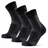 Danish Endurance Merino Hiking Light Wandersocken 3-Paar Schwarz 35-38