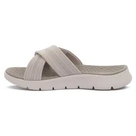 SKECHERS Damen Go Walk Flex Sandal Impressed Flat, Braun, 37 EU