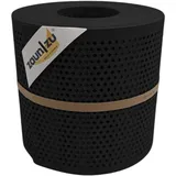 zaunzu® Doppelstabmattenzaun 2600 x 19 cm Schwarz/Metall