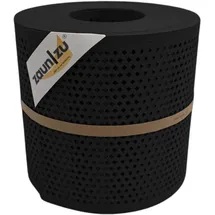 zaunzu® Doppelstabmattenzaun 2600 x 19 cm Schwarz/Metall