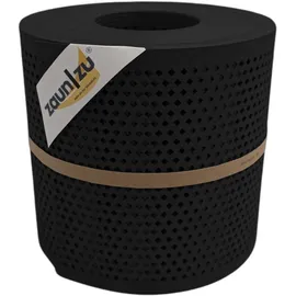 zaunzu® Doppelstabmattenzaun 2600 x 19 cm Schwarz/Metall