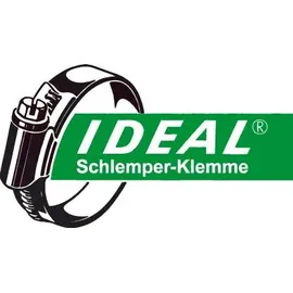 ideal schlemper Schlauchschelle 12 mm Spannbereich 20-32 mm weiß