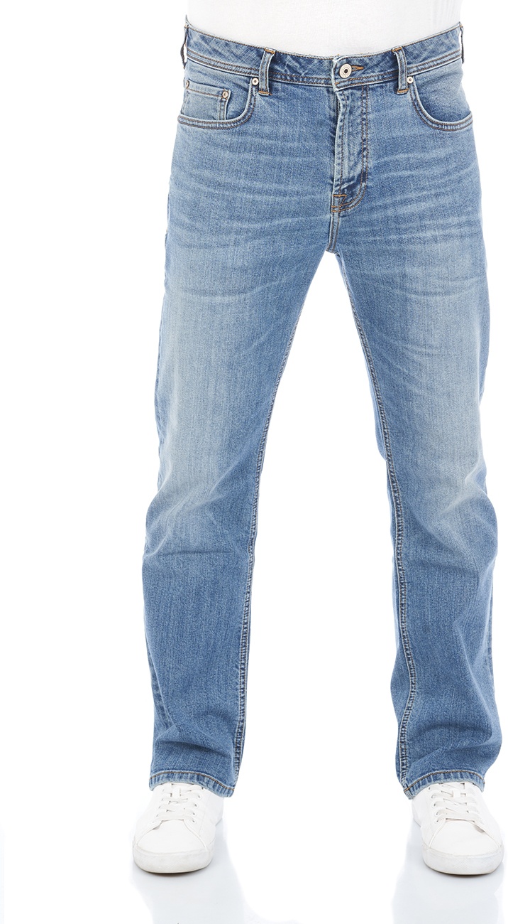 LTB Herren Jeans Hose PaulX Straight Fit Straight Fit Aiden Wash Normaler Bund Reißverschluss L 36