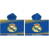 Carbotex Real Madrid Poncho 55 x 110 cm blau