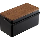 Nähkorb aus Metall und Holz 'Tower'