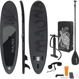 ECD Germany SUP Board Stand Up Paddle Board 308 x 78 x 10 cm schwarz