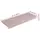 vidaXL Stufenmatten 15 Stk. 65x21x4 cm Weiß und Rosa