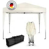 Kronenburg Handel Kronenburg Pavillon 301, champagner, 3 x 3m, höhenverstellbar, wasserdicht, faltbar