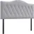 Homcom Kopfteil für Bett gepolstert in grau Pappel Polyester 185 x 8D x 134H cm-Grau | Gr.: onesize