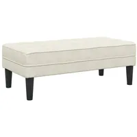 VidaXL Bank Creme 113 cm Samt