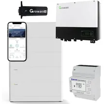 Growatt SPH4000TL Hybrid Wechselrichter mit 12,8 kWh Solarspeicher-Set
