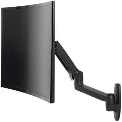 Ergotron LX Monitor Arm in Schwarz - Wandhalterung mit patentierter CF-Technologie für Bildschirme bis 86,36cm (34 Zoll)