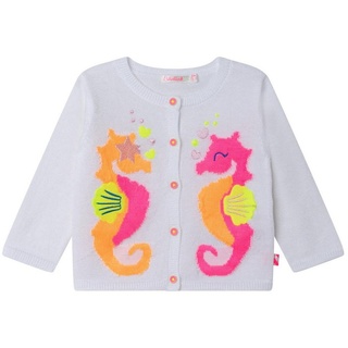 Billieblush Strickjacke Billieblush weiße Baby Strickjacke Cardigan Seepferdchen 86-92