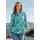 GOLDNER Blusenshirt mit floralem Print Blau/Grün 40
