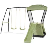 EXIT TOYS Spielturm Ivy mit Rutsche und Doppelschaukel Grün